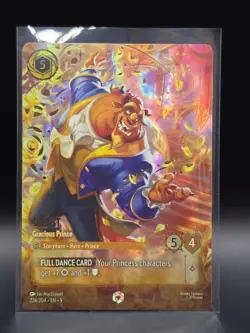 Disney Lorcana Fabled - Beast, Gracious Prince Enchanted Foil #224/204 - Image 1