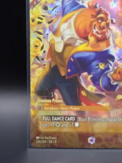Disney Lorcana Fabled - Beast, Gracious Prince Enchanted Foil #224/204 - Image 2