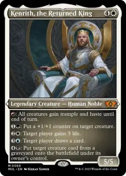 Kenrith, the Returned King (Foil Etched) - MUL MTG - Light Play - Image 1