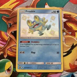 Pokemon TCG Froakie Hidden Fates Shiny Rare Card SV11/SV94 NM/M Condition - Image 1