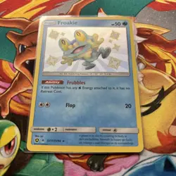 Pokemon TCG Froakie Hidden Fates Shiny Rare Card SV11/SV94 NM/M Condition - Image 2