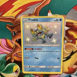 Pokemon TCG Froakie Hidden Fates Shiny Rare Card SV11/SV94 NM/M Condition - Image 3