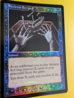 Skeletal Scrying. Instant., MTG Card. Odyssey.Old Border FOIL. - Image 3