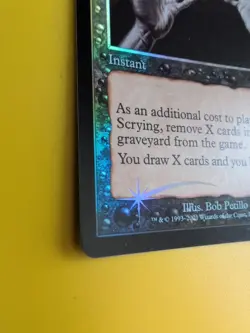 Skeletal Scrying. Instant., MTG Card. Odyssey.Old Border FOIL. - Image 5
