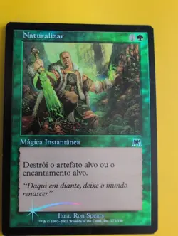 NATURALIZAR Naturalize. instant Onslaught. MTG Card. vintage FOIL. non english. - Image 1
