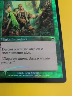 NATURALIZAR Naturalize. instant Onslaught. MTG Card. vintage FOIL. non english. - Image 3