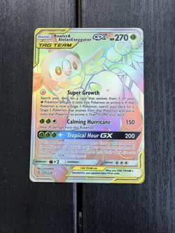 Rowlet Alolan Exeggutor Tag Team GX Unified Minds Holo Card 237/236 NM/M - Image 1