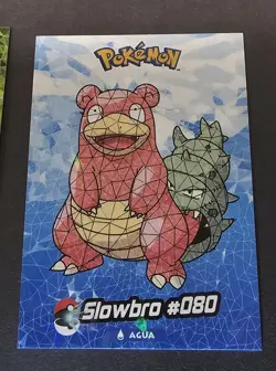 SLOWBRO - POKEMON CRYSTAL CARD COLLECTION CRACKED ICE HOLO - Image 1