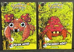 PARAS X PARASECT LOT - POKEMON CRYSTAL CARD COLLECTION CCG CRACKED HOLO - Image 1