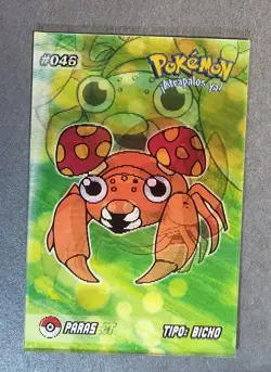 PARAS X PARASECT - POKEMON RARE 3D EVOLUTION CCG HOLO CARD - Image 1