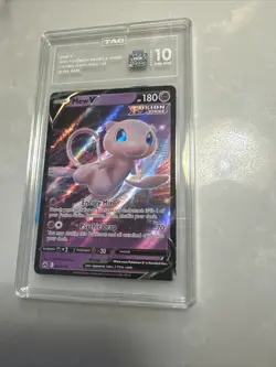 Pokemon Mew V 060/159 Crown Zenith ULTRA RARE Full Art TCG Card Tag Gem Mint 10 - Image 3