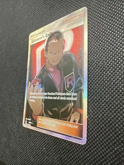 Pokemon TCG Giovanni's Exile Trainer Full Art Ultra Rare Card 67/68 Hidden Fates - Image 5