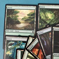 20 Basic green forest land Pack (Magic The Gathering) - Regular lot bulk set NM - Image 2