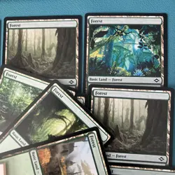 20 Basic green forest land Pack (Magic The Gathering) - Regular lot bulk set NM - Image 5