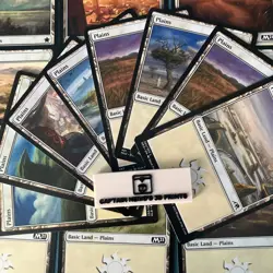 20 Basic white plain land Pack (Magic The Gathering) - Regular lot bulk set NM - Image 4
