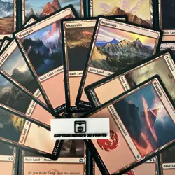 20 Basic red Mountain land Pack (Magic The Gathering) - Regular lot bulk set NM - Image 3