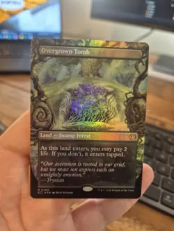 MTG Overgrown Tomb. Borderless Foil. Lorwyn Eclipsed - Image 1