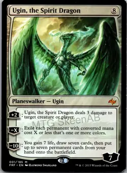 MTG SkeenAB Ugin the Spirit Dragon from Fate Reforged. LP. - Image 1