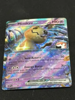 Pokemon TCG Mimikyu ex 004 Prize Pack Series Promo Holo English 190 HP - Image 1