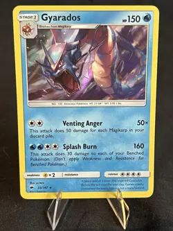 Pokemon Gyarados Holo Rare Card 33/147 Burning Shadows SM NM Condition - Image 1