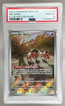 2023 Pokemon Scarlet Violet 151 MEW EN 179 Mr. Mime PSA 10 144684277 - Image 1