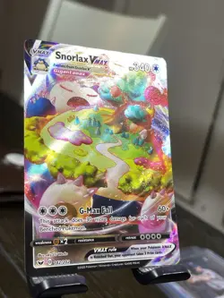 Pokemon Sword & Shield Snorlax VMax Full Art Foil Card 142/202 - Image 2