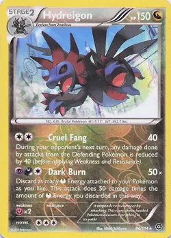Hydreigon - 86/114 Reverse Holo Holo Rare 2016 Steam Siege Pokemon HP - Image 1