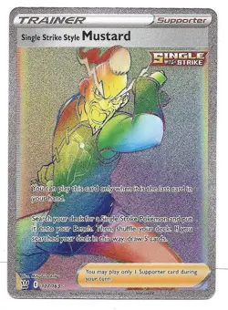 Single Strike Style Mustard (Secret) 177/163 Swsh05: Battle Styles Holo Pokemon - Image 1
