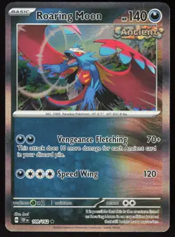 Roaring Moon 109/162 Rare Temporal Forces Pokemon Holo Near Mint - Image 1