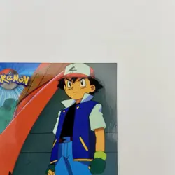 TV1 Ash Ketchum Topps TV Animation Edition Blue Logo LP Pokemon TCG Vintage - Image 4