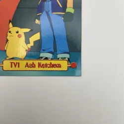 TV1 Ash Ketchum Topps TV Animation Edition Blue Logo LP Pokemon TCG Vintage - Image 5