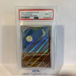2023 POKEMON SVI EN-SCARLET & VIOLET ILLUSTRATION RARE #199 TAROUNTULA PSA 8.5 - Image 1