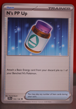 N's PP Up 153/159 Uncommon Prize Pack Series Card Pokemon LP - Image 1