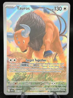 Tauros 096/086 Shiny Rare ME04: Chaos Rising NM Pokemon TCG Holo 2026 - Image 1