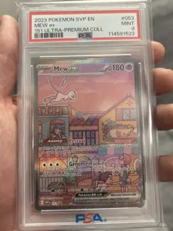 Pokemon Mew ex SVP 053 Scarlet & Violet Promo PSA 9 - Image 2