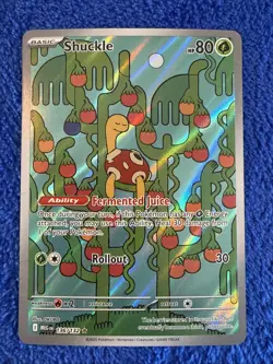 Pokemon TCG Shuckle 136/132 Mega Evolutions NM/M Illustration Rare - Image 1