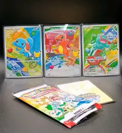 Pokemon First Partner Illustration Collection Kanto Gen 1 Promo Set Complete - Image 1