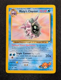 Misty's Cloyster 29/132 Gym Heroes Pokemon NM Unlimited - Image 1