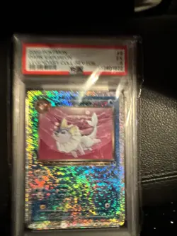 2002 Pokemon Legendary Collection Reverse Foil Dark Vaporeon #9 PSA 5 EX-MT - Image 1