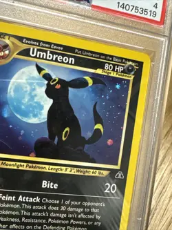 Pokemon Umbreon Neo Discovery 13/75 Holo PSA 4 - Image 2