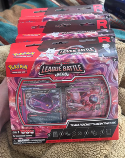 Pokemon TCG Team Rocket’s Mewtwo ex League Battle Deck Bundle Lot (4 Decks) NEW - Image 1