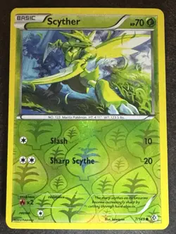 Pokemon Scyther Reverse Holo Boundaries Crossed 7/149 NM - Image 1
