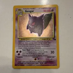 Pokemon Gengar Holo Fossil 5/62 Vintage WOTC Near Mint - Image 1