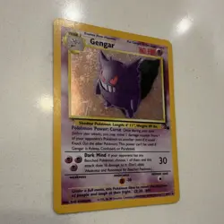Pokemon Gengar Holo Fossil 5/62 Vintage WOTC Near Mint - Image 4