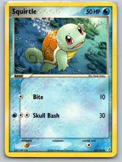 SQUIRTLE 63/100 COMMON CRYSTAL GUARDIANS POKEMON MP - Image 1