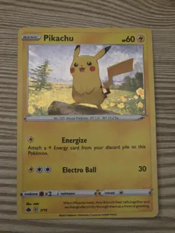 2022 BASIC POKEMON PIKACHU 60 HP 7/15 Holo - Image 1