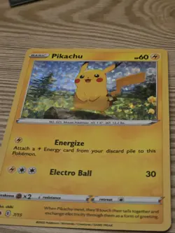 2022 BASIC POKEMON PIKACHU 60 HP 7/15 Holo - Image 2