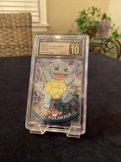 Pokemon Topps Chrome Series 1 (2000) Squirtle #07 (Chrome) CGC Pristine 10 - Image 1