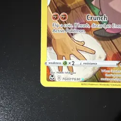 Rockruff TG07/TG30 Ultra Rare Full Art Holo Silver Tempest 2022 Pokemon Card LP - Image 5