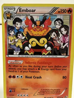Pokemon TCG Emboar Legendary Treasures Holo Card 27/113 - Image 2